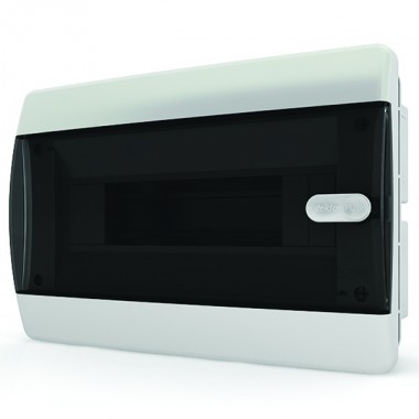 Купить Щит встраиваемый Tekfor 12 (1x12) модулей IP41 прозрачная черная дверца CVK 40-12-1
