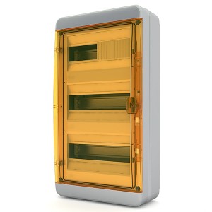 Щит навесной Tekfor 36 модулей (3х12) IP65 прозрачная оранжевая дверца BNO 65-36-1