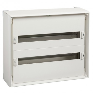 Купить Навесной комплектный шкаф (без двери) Prisma Schneider Electric 480x555x157мм 2x24 модуля (RAL 9001)