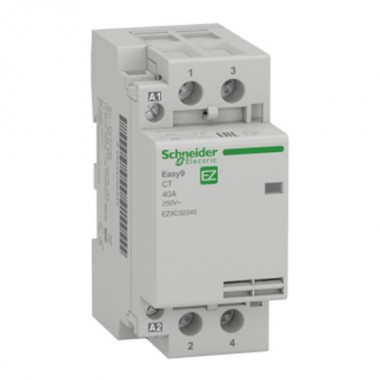 Купить Модульный контактор Easy9 СТ Schneider Electric 40A 2 полюса 2НО  220/230В АС 50ГЦ 2 модуль