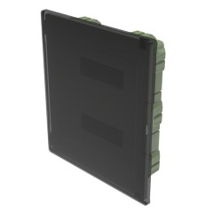 Распределительный щиток Legrand Practibox3 в нишу на 2x12 модулей с клеммником PE, прозрачная дверь