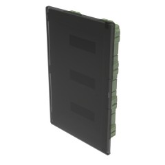 Распределительный щиток Legrand Practibox3 в нишу на 3x12 модулей с клеммником PE, прозрачная дверь