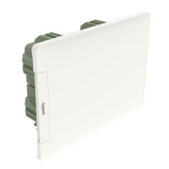 Распределительный щиток Legrand Practibox3 в нишу на 8 модулей с клеммниками N+PE, белая дверь