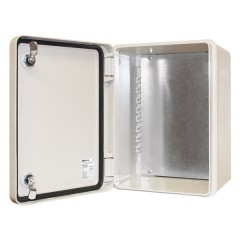 Щит антивандальный ЩПМП-1-0 GRP IP66 IK10  -50С/+70С навесной с монтажной панелью, (400х300х210) TDM