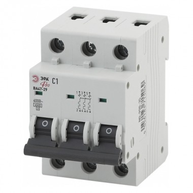 Отзывы Автоматический выключатель ВА47-29 3Р 16А 4,5кА характеристика В ЭРА Pro (NO-902-161) (автомат)
