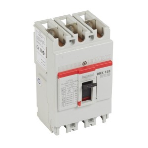 Купить Автоматический выключатель в литом корпусе DRX125 термомагнитный фиксированный 3P 80А 20kA (автомат)