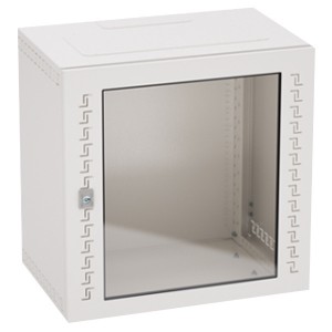 Купить Шкаф телекоммуникационный навесной DKC 9U (500х600х650) дверь стекло, RAL7035