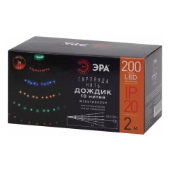 Гирлянда ЭРА ENIN -2NM LED Дождик 10 нитей 2м мультиколор 220V 5056396208228