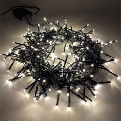 Гирлянда ЭРА ENIN - GW LED Нить Мишура 3,9м зеленый провод, теплый свет, 220V 5056396208303