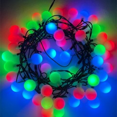 Гирлянда ЭРА ENIN - 18BM LED Нить Шарики d18мм, 5м мультиколор, 220V 5056396208266