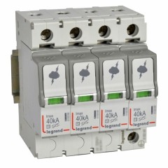 Разрядник Legrand 4-полюсный тип Т2 Imax 40 кА 440В (IT) 4 модуля