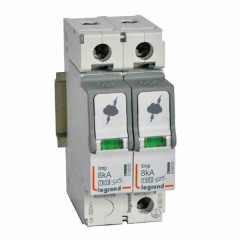 Разрядник Legrand 2-полюсный тип Т1+Т2 Imax 8 кА 320В 2 модуля