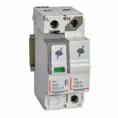 Разрядник Legrand 1P+N тип Т1+Т2 Imax 8 кА 255-320В 2 модуля