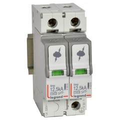 Разрядник Legrand 2-полюсный тип Т1+Т2 Imax 12 кА 320В 2 модуля