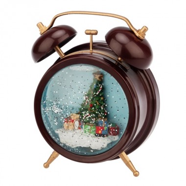 Обзор Декоративный светильник «Часы» с эффектом снегопада NEON-NIGHT