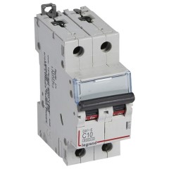 Автоматический выключатель Legrand DX3-E C10 2П 6000/6kA (автомат)