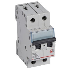 Автоматический выключатель Legrand TX3 C10A 2П 6kA (автомат)