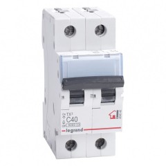 Автоматический выключатель Legrand TX3 C40A 2П 6kA (автомат)