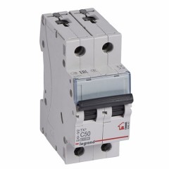 Автоматический выключатель Legrand TX3 C50A 2П 6kA (автомат)