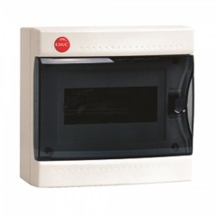 Щиток настенный DKC на 8м IP41 белый с прозрачной дверц с клеммным блоком (1х87508)