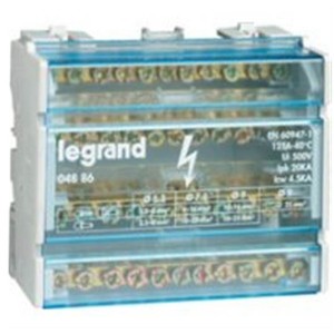 Обзор Модульный распределительный блок Legrand (4х11) 44 контакта 125A