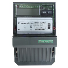 Электросчетчик Меркурий-230 ARТ-01PQRSIN 5-60А 220/380В многотарифный IrDA, RS-485 ЖКИ