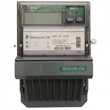 Обзор Электросчетчик Меркурий-230 ART-01СLN 5-60А 220/380В многотарифный ЖКИ CAN PLC-I