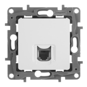 Отзывы Розетка компьютерная Legrand Etika 1xRJ45 кат. 5e UTP, белый