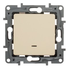 Выключатель с подсветкой Legrand Etika слоновая кость