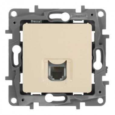 Обзор Розетка компьютерная Legrand Etika 1xRJ45 кат. 5e UTP, слоновая кость