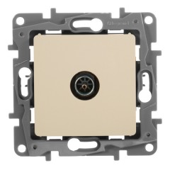 Розетка телевизионная Legrand Etika TV простая 2дБ, 0-2400мГц, слоновая кость
