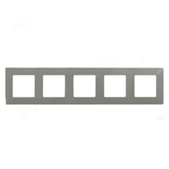 Рамка Legrand Etika 5 постов, Светлая галька