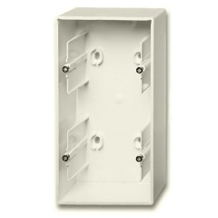 Коробка для накладного монтажа 2 поста ABB Basic 55 слоновая кость (1702-92) (бежевый)