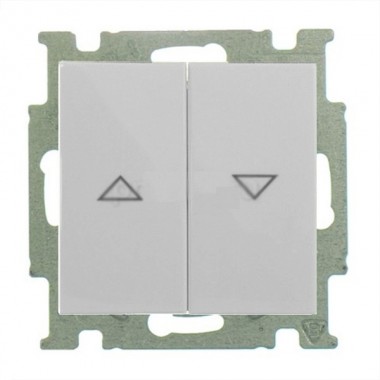 Купить Выключатель для жалюзи ABB Basic 55 с фиксацией цвет белый шале (2006/4 UC-96-5)
