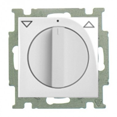 Купить Выключатель для жалюзи поворотный ABB Basic 55 цвет белый шале (2713 UCDR-96-5)