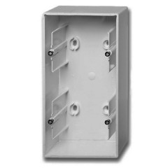 Коробка для накладного монтажа 2 поста ABB Basic 55 цвет белый шале (1702-96)