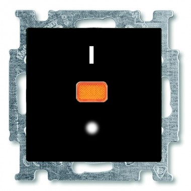 Обзор Выключатель с клавишей, 2-полюсный, 20 А, ABB Basic 55 цвет черный (1020/2 UCK-95)