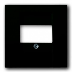 Обзор Накладка для акустической розетки 0247, 0248, ABB Basic 55 цвет черный (2539-95)
