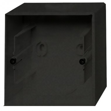 Обзор Коробка для накладного монтажа 1 пост ABB Basic 55 цвет черный (1701-95)