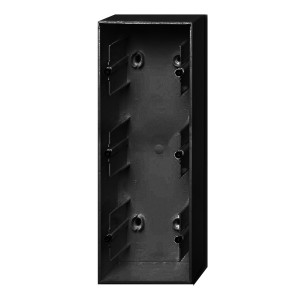Купить Коробка для накладного монтажа 3 поста ABB Basic 55 цвет черный (1703-95)