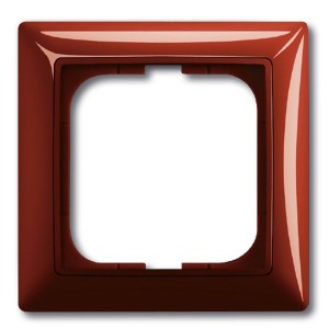 Купить Рамка 1-постовая ABB Basic 55, цвет foyer-красный (2511-97)
