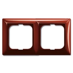 Рамка 2-постовая ABB Basic 55, цвет foyer-красный (2512-97)