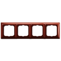 Рамка 4-постовая ABB Basic 55, цвет foyer-красный (2514-97)