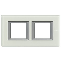 Рамка 2-ая горизонтальный монтаж Axolute Bticino Whice стекло