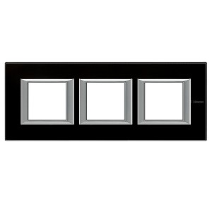 Отзывы Рамка 3-ая горизонтальный монтаж Axolute Bticino Черное стекло
