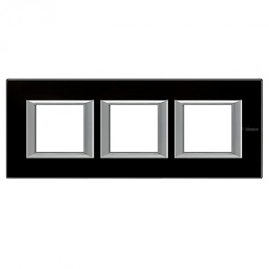 Отзывы Рамка 3-ая горизонтальный монтаж Axolute Bticino Черное стекло