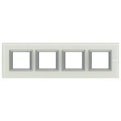 Рамка 4-ая горизонтальный монтаж Axolute Bticino Whice стекло