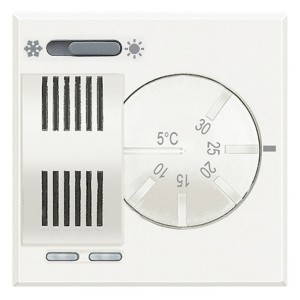 Термостат комнатный со встроенным переключателем режимов «лето/зима», 2А Axolute Белый