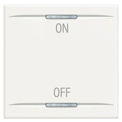 Клавиши с символами для системы автоматизации для 2 функций  2м ON-OFF Bticino Axolute белый