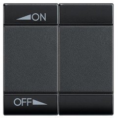 Клавиши с символами для автоматизации для 2 функций 2м регулировка ON-OFF LivingLight антрацит